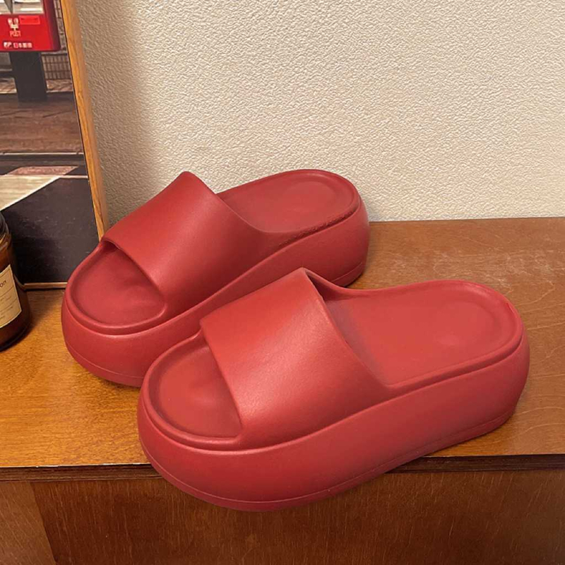 Женски EVA платформи пантофи, летен модел 2025, кръгла нос, EVA горна част и подметка, EVA вътрешност