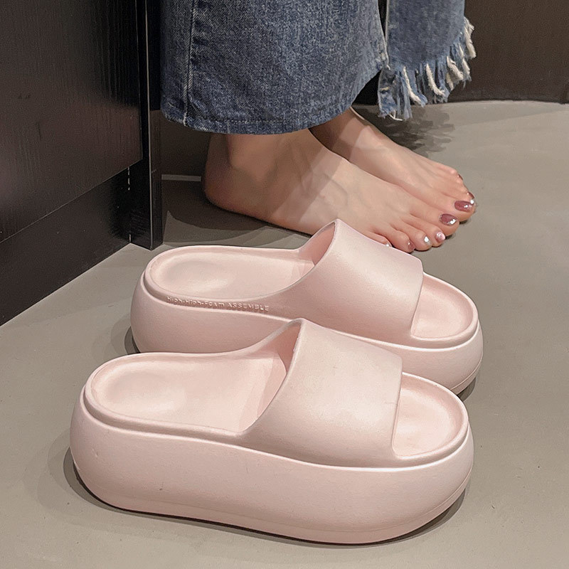 Женски EVA платформи пантофи, летен модел 2025, кръгла нос, EVA горна част и подметка, EVA вътрешност