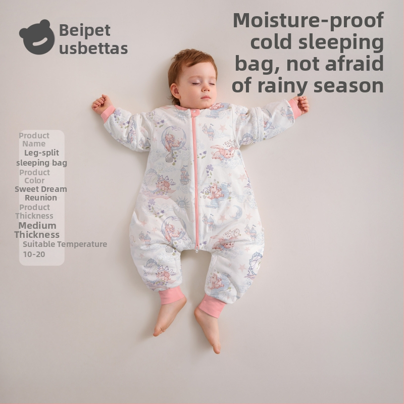 Betides Peptide Warm spavaća vreća za bebe i djecu – proljeće, jesen i zima, konstantna temperatura, odvojene noge, sve sezone