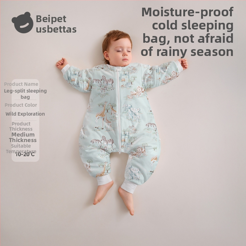 Betides Peptide Warm spavaća vreća za bebe i djecu – proljeće, jesen i zima, konstantna temperatura, odvojene noge, sve sezone