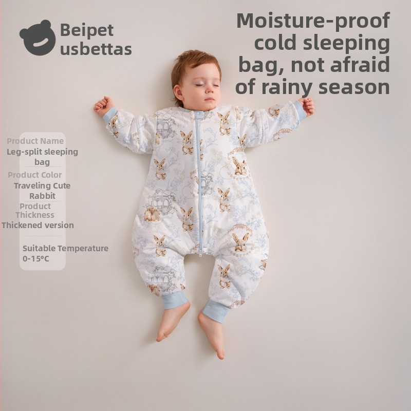 Betides Peptide Warm spavaća vreća za bebe i djecu – proljeće, jesen i zima, konstantna temperatura, odvojene noge, sve sezone