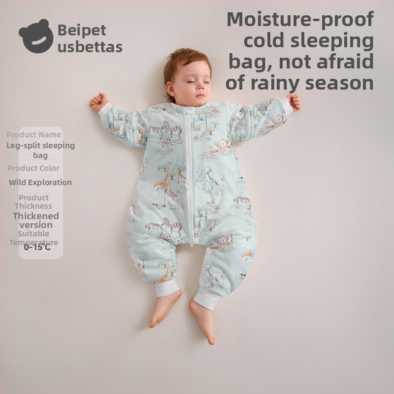 Betides Peptide Warm spavaća vreća za bebe i djecu – proljeće, jesen i zima, konstantna temperatura, odvojene noge, sve sezone