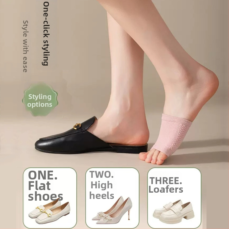 Памучни чорапи с разделени пръсти, антиплъзгане, попиване на пот, едноцветен модел, за мъже 18–40 г., за всички сезони