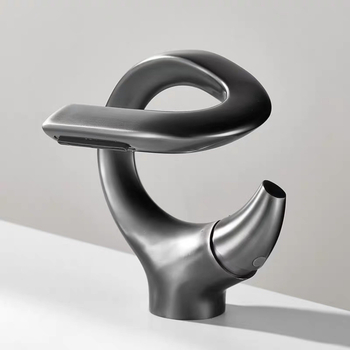 Meďový miešací kohútik pre umývadlo, teplá–studená, model 7012, keramické jadro ventilu, montáž typu sedla