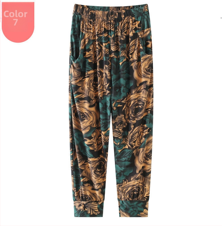 Nohavice culotte s krátkou dĺžkou, široké nohavice, vysoký pás, ľahká tkanina s textúrou slub