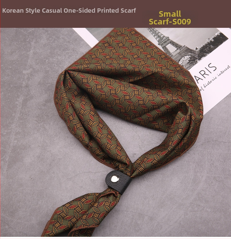 Unisex kvadratni šal s retro jednostranim otiskom, britanski modni stil