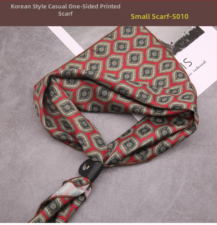 Unisex kvadratni šal s retro jednostranim otiskom, britanski modni stil