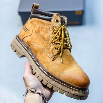 Cizme de lucru unisex din piele de vită, impermeabile, talpă Goodyear