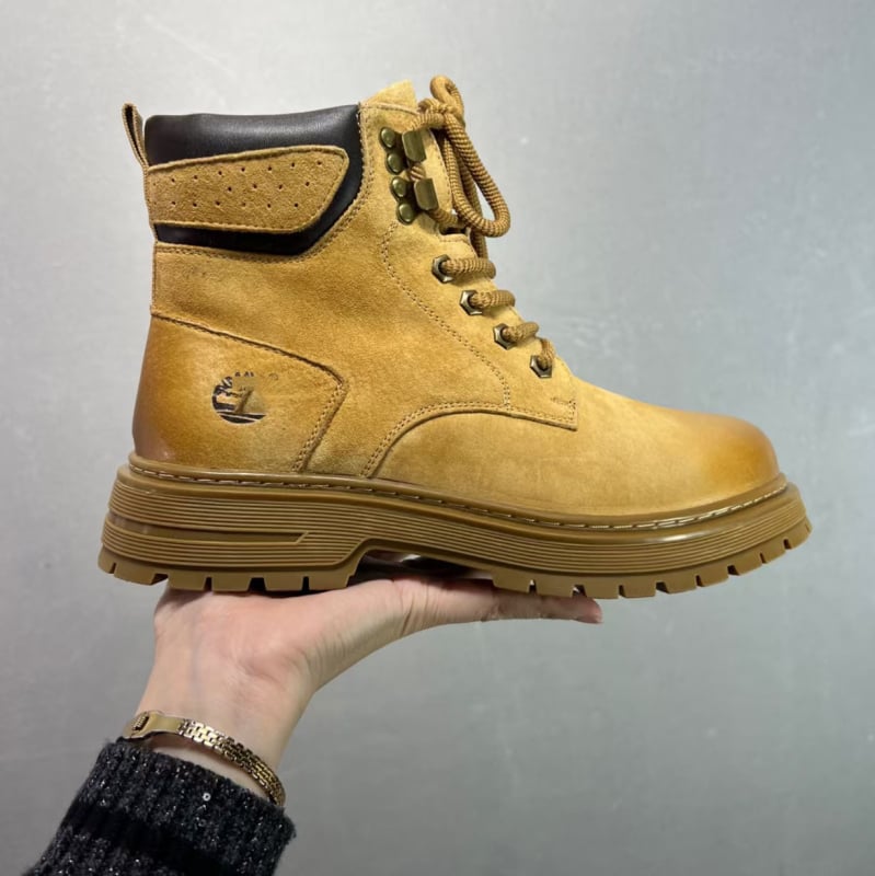 Cizme de lucru unisex din piele de vită, impermeabile, talpă Goodyear