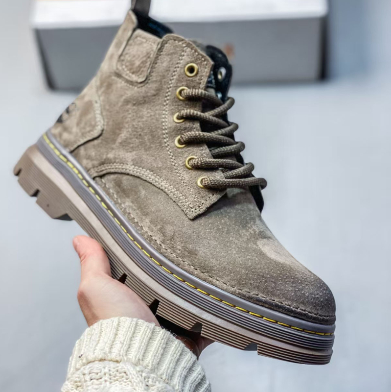 Cizme de lucru unisex din piele de vită, impermeabile, talpă Goodyear