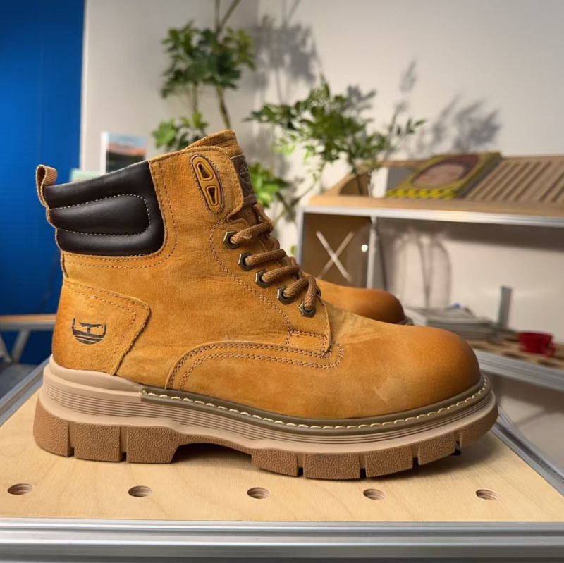 Cizme de lucru unisex din piele de vită, impermeabile, talpă Goodyear