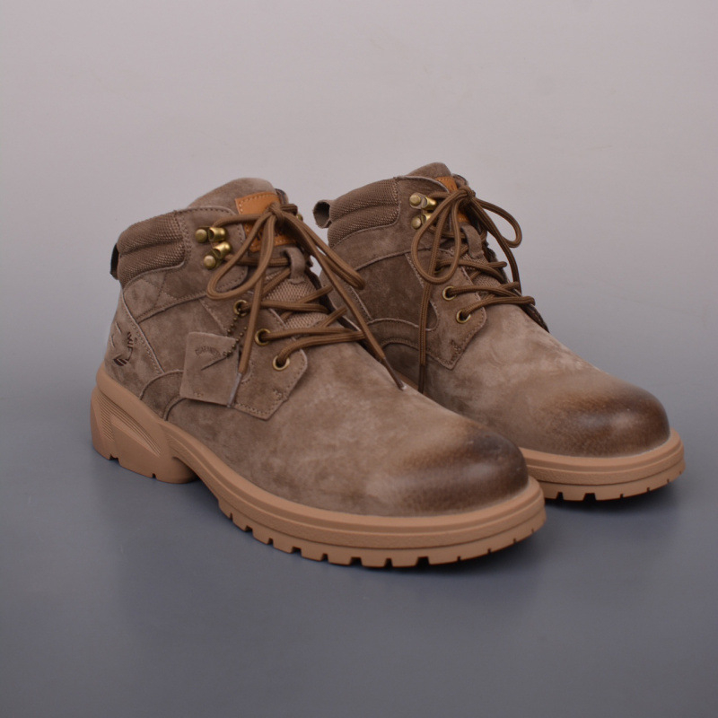 Cizme de lucru unisex din piele de vită, impermeabile, talpă Goodyear