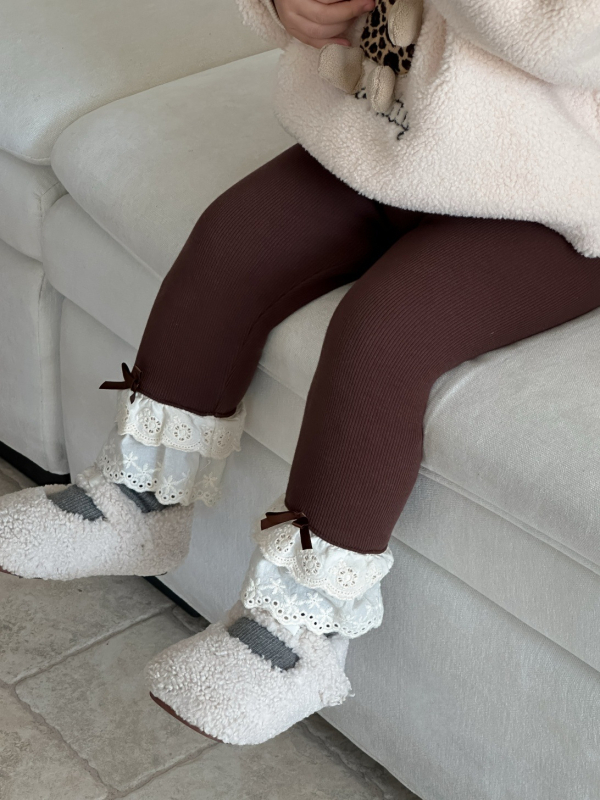 Κοριτσίστικα φλις κολάν για τον χειμώνα, κορεατικό στυλ, 95% βαμβάκι, για 1–3 ετών