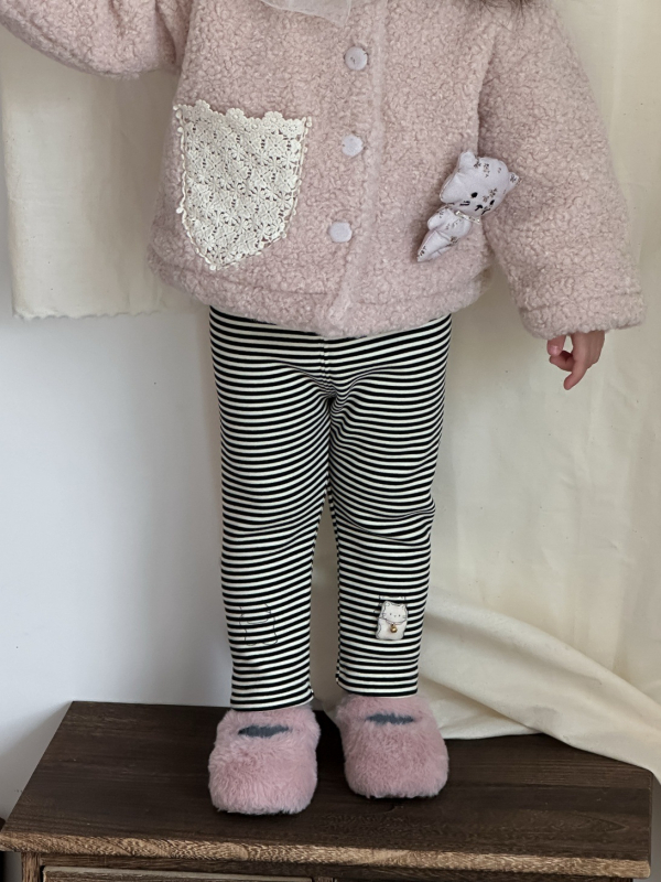 Κοριτσίστικα φλις κολάν για τον χειμώνα, κορεατικό στυλ, 95% βαμβάκι, για 1–3 ετών