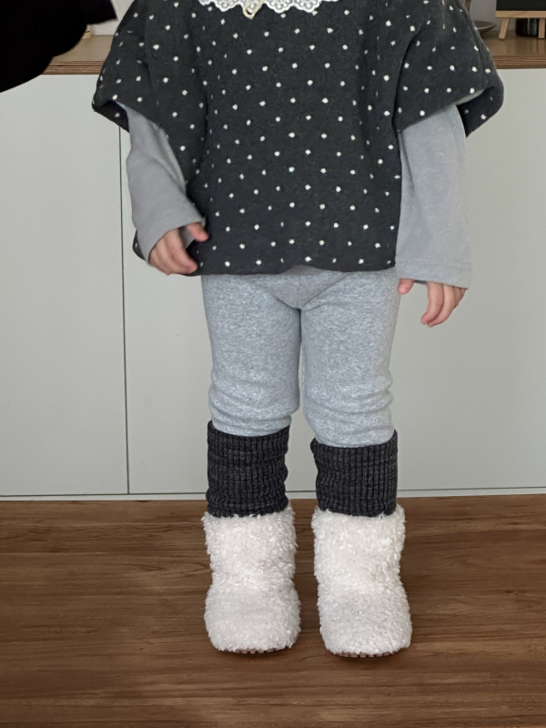 Κοριτσίστικα φλις κολάν για τον χειμώνα, κορεατικό στυλ, 95% βαμβάκι, για 1–3 ετών