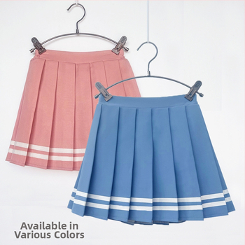 Fustă plisată pentru copii în stiluri colegiu, Navy și JK, croială A, material lână amestec, 100% poliester, pentru fete peste 8 ani