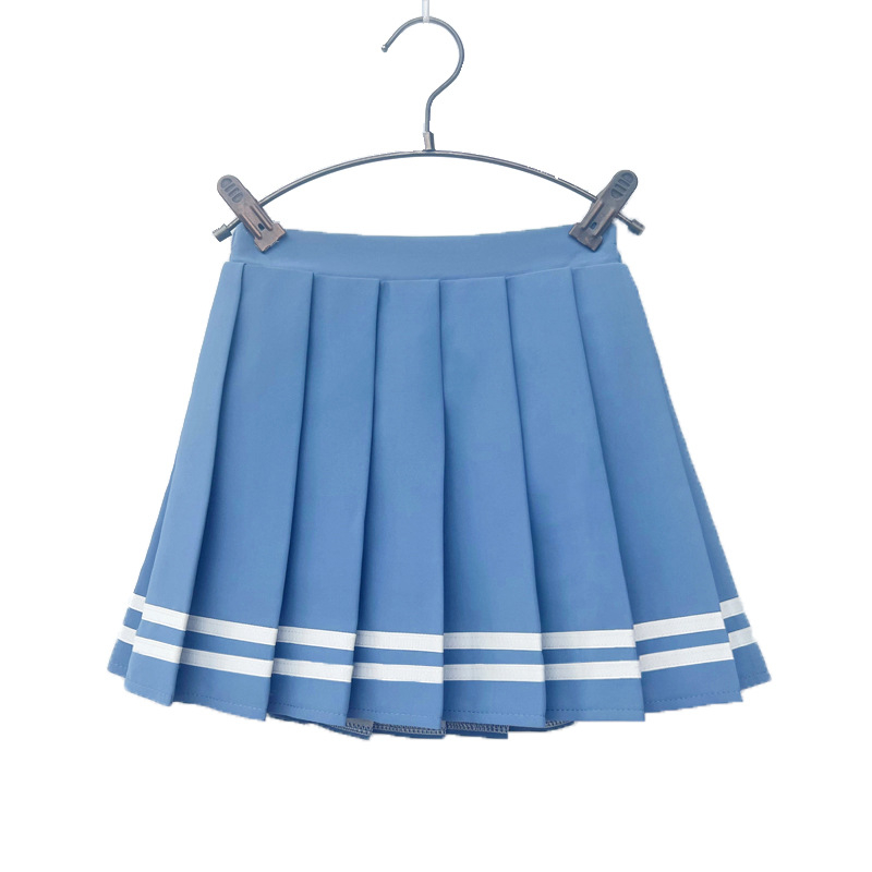 Fustă plisată pentru copii în stiluri colegiu, Navy și JK, croială A, material lână amestec, 100% poliester, pentru fete peste 8 ani