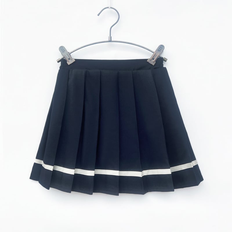 Fustă plisată pentru copii în stiluri colegiu, Navy și JK, croială A, material lână amestec, 100% poliester, pentru fete peste 8 ani