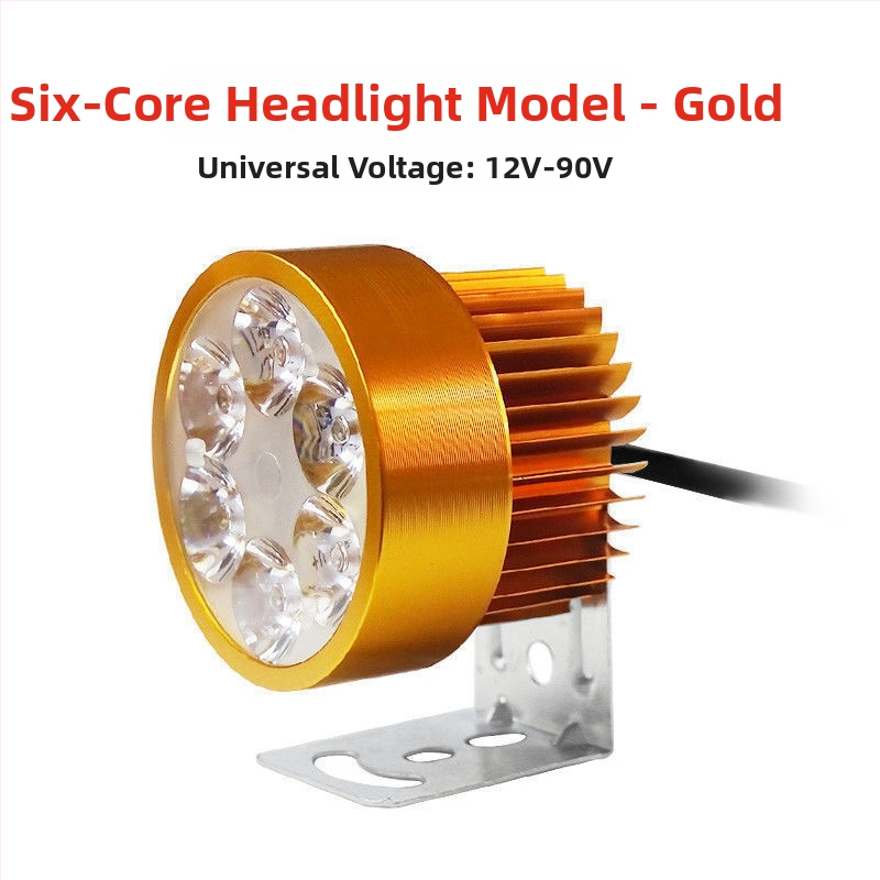 Žiarovka hlavného svetla motocykla pre elektrické vozidlá a trojkolesové vozidlá, refitovacie bodové svetlo, 1W, vonkajšie uchytenie, výmena žiarovky