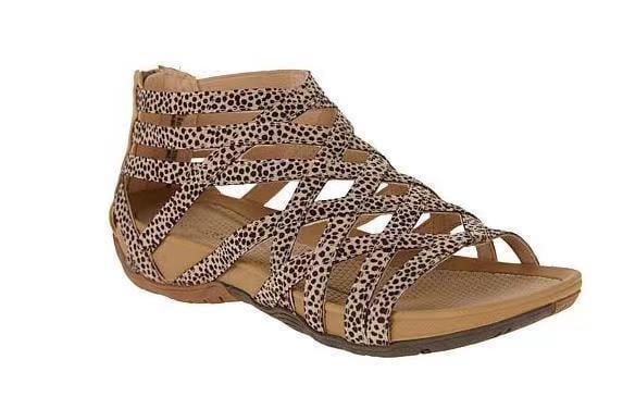 Sandale romane pentru femei (partea superioară PVC; vârf rotund; căptușeală PU; talpă TPR)