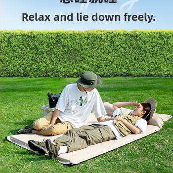 Αυτόματα φουσκώνεται αεροκρέβατο για υπαίθριο κάμπινγκ – φορητό στρώμα ύπνου για πάτωμα, επιφάνεια από συνθετικό ύφασμα