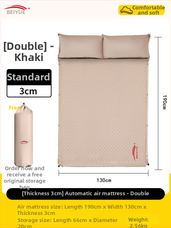 Αυτόματα φουσκώνεται αεροκρέβατο για υπαίθριο κάμπινγκ – φορητό στρώμα ύπνου για πάτωμα, επιφάνεια από συνθετικό ύφασμα