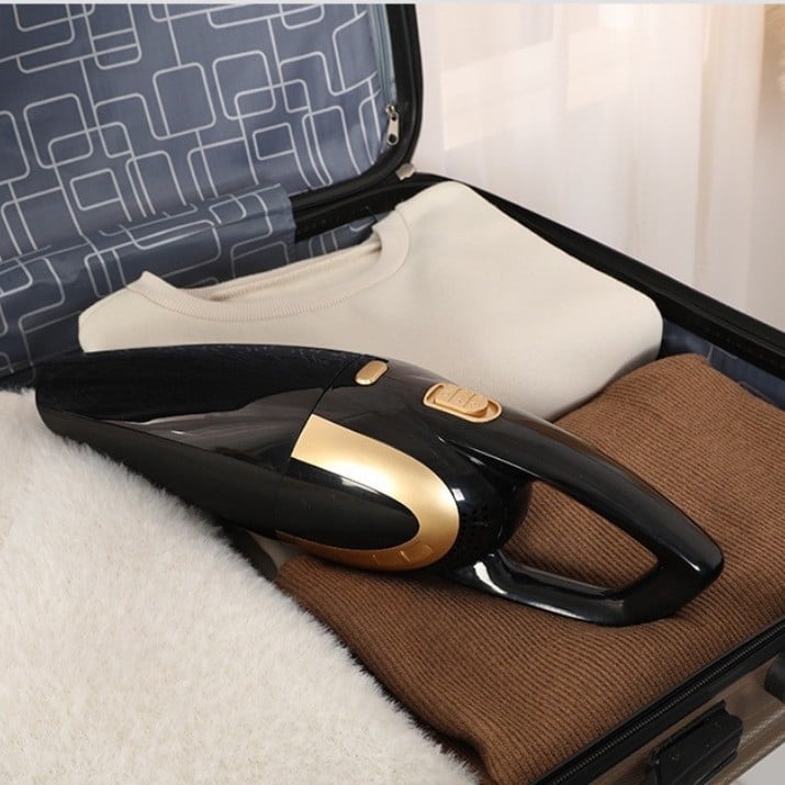 Aspirator portabil dual pentru casă și mașină, cu baterie reîncărcabilă, aspirare puternică (12V, 120W, 18000 Pa, 20 de minute autonomie, filtru HEPA)