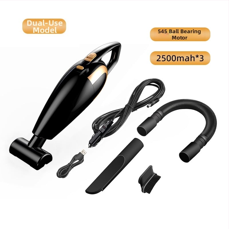 Aspirator portabil dual pentru casă și mașină, cu baterie reîncărcabilă, aspirare puternică (12V, 120W, 18000 Pa, 20 de minute autonomie, filtru HEPA)