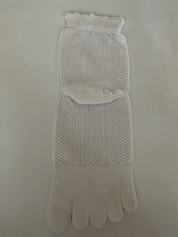 Petoprstne pamukaste čarape, visok tunel, prozračna mreža, upijaju znoj