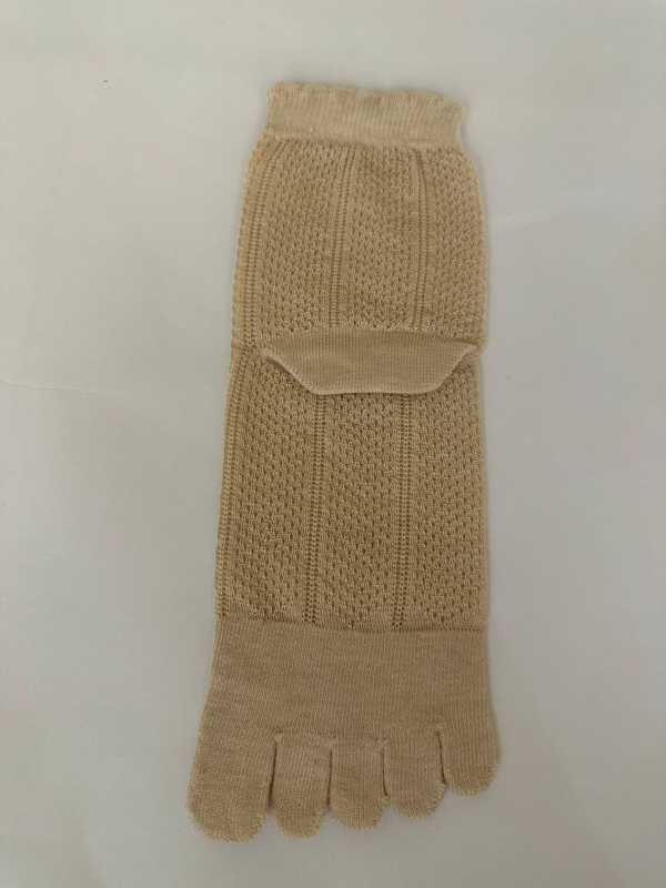 Petoprstne pamukaste čarape, visok tunel, prozračna mreža, upijaju znoj