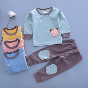 Σετ παιδικών θερμικών εσωρούχων από βαμβάκι για φθινοπωρο-χειμώνα, 95% βαμβάκι, για ηλικίες 1–3 ετών, ουδέτερο φύλο, Φθινόπωρο 2022