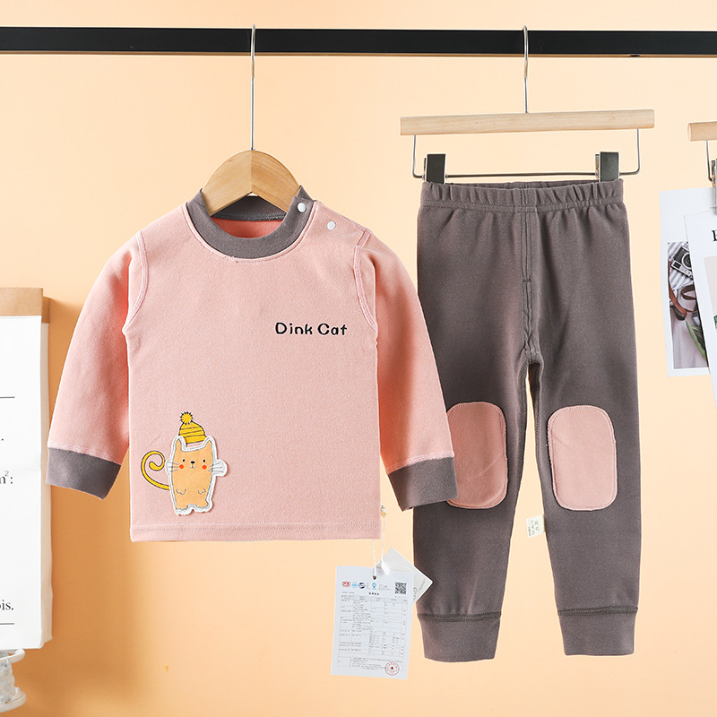 Σετ παιδικών θερμικών εσωρούχων από βαμβάκι για φθινοπωρο-χειμώνα, 95% βαμβάκι, για ηλικίες 1–3 ετών, ουδέτερο φύλο, Φθινόπωρο 2022