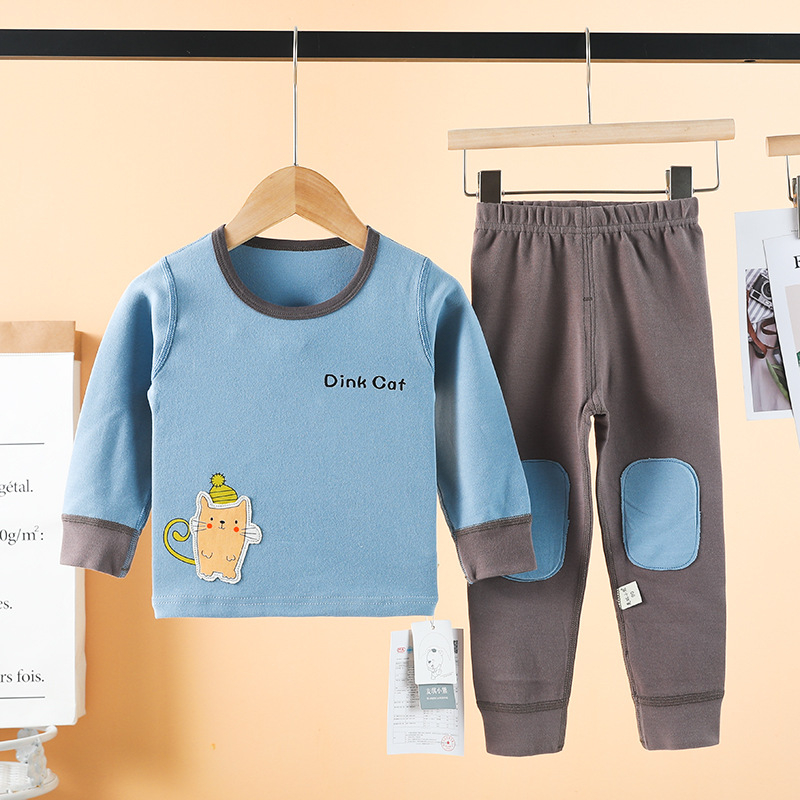 Σετ παιδικών θερμικών εσωρούχων από βαμβάκι για φθινοπωρο-χειμώνα, 95% βαμβάκι, για ηλικίες 1–3 ετών, ουδέτερο φύλο, Φθινόπωρο 2022