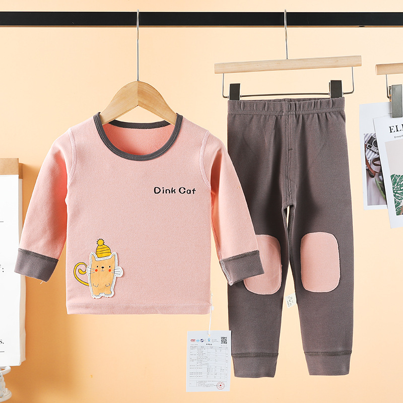 Σετ παιδικών θερμικών εσωρούχων από βαμβάκι για φθινοπωρο-χειμώνα, 95% βαμβάκι, για ηλικίες 1–3 ετών, ουδέτερο φύλο, Φθινόπωρο 2022