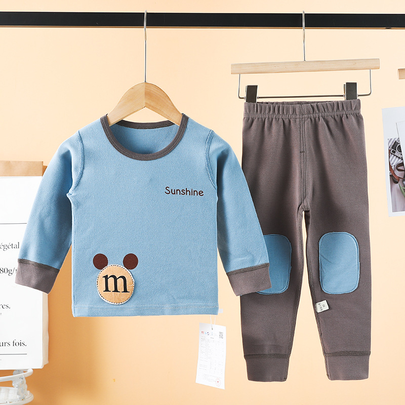 Σετ παιδικών θερμικών εσωρούχων από βαμβάκι για φθινοπωρο-χειμώνα, 95% βαμβάκι, για ηλικίες 1–3 ετών, ουδέτερο φύλο, Φθινόπωρο 2022