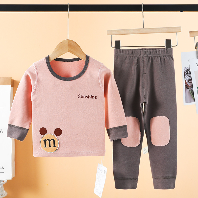 Σετ παιδικών θερμικών εσωρούχων από βαμβάκι για φθινοπωρο-χειμώνα, 95% βαμβάκι, για ηλικίες 1–3 ετών, ουδέτερο φύλο, Φθινόπωρο 2022