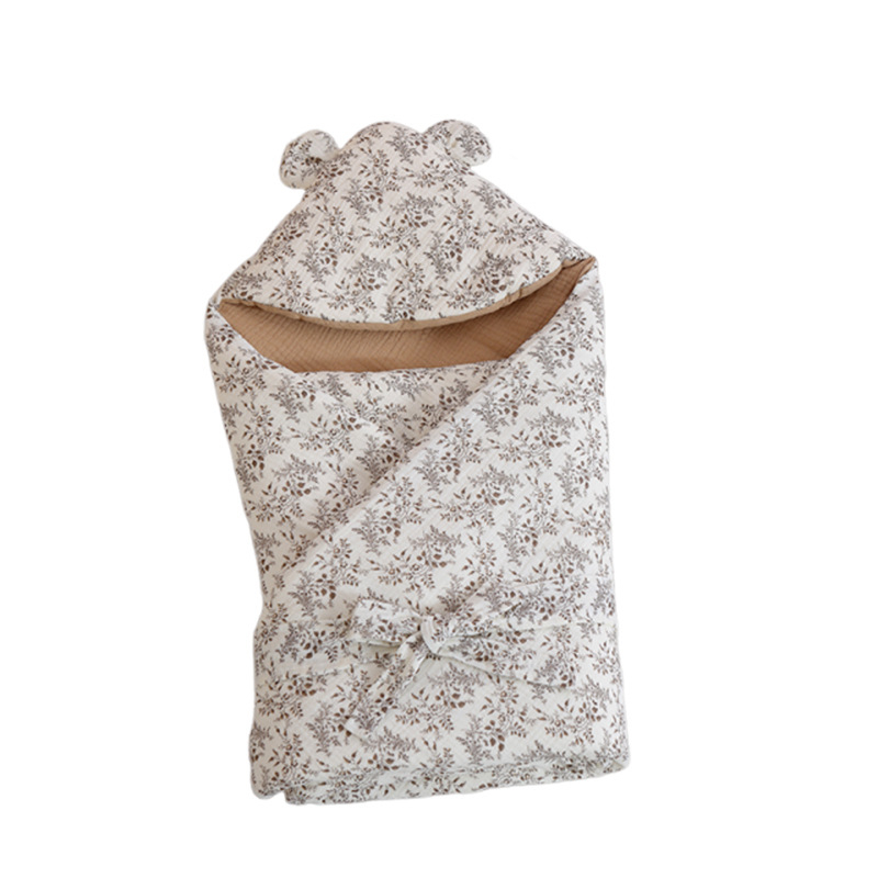 BeBi spavaća vreća cocoon stil, vanjski dio od pamuka s pamukom podstavkom i punilom, za novorođenčad 0–1 godina, odvojiva i strojno periva, zatvarač od najlona, pogodna za zimu, proljeće i jesen
