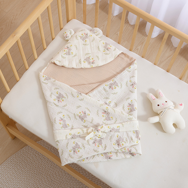 BeBi spavaća vreća cocoon stil, vanjski dio od pamuka s pamukom podstavkom i punilom, za novorođenčad 0–1 godina, odvojiva i strojno periva, zatvarač od najlona, pogodna za zimu, proljeće i jesen