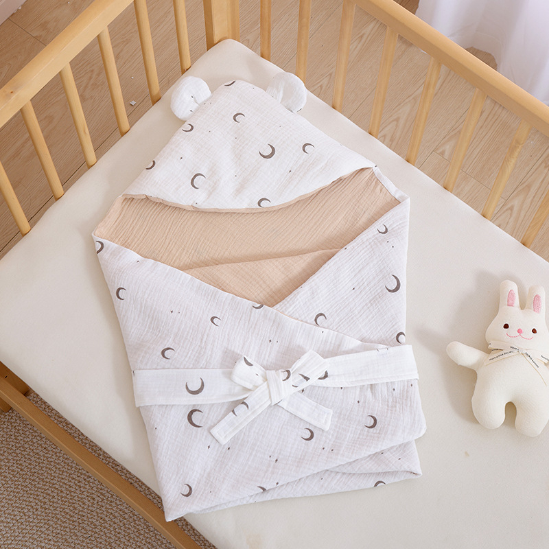 BeBi spavaća vreća cocoon stil, vanjski dio od pamuka s pamukom podstavkom i punilom, za novorođenčad 0–1 godina, odvojiva i strojno periva, zatvarač od najlona, pogodna za zimu, proljeće i jesen