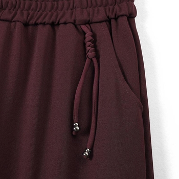 Széles lábú nadrág, hosszú nadrág, TR anyag, PVC 95%+, egyszínű dizájn, közepes vastagság