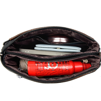 Ženska torbica za rame i crossbody, gradski minimalistički stil — PU materijal, vodoravni kvadratični oblik, zatvaranje na zip, unutarnja džep sa zipom i džep za telefon