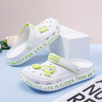 Γυναικείες παντόφλες με τρύπες, EVA επάνω και σόλα, ελαφριές casual παραθαλάσσιες παντόφλες, παχιά σόλα 2–3 εκ, ύψος φτέρνας 3 εκ, αντιολισθητικό – μεσαίο