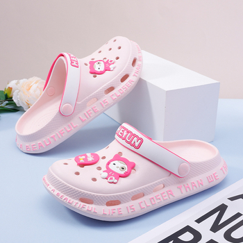 Γυναικείες παντόφλες με τρύπες, EVA επάνω και σόλα, ελαφριές casual παραθαλάσσιες παντόφλες, παχιά σόλα 2–3 εκ, ύψος φτέρνας 3 εκ, αντιολισθητικό – μεσαίο