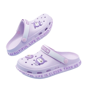 Γυναικείες παντόφλες με τρύπες, EVA επάνω και σόλα, ελαφριές casual παραθαλάσσιες παντόφλες, παχιά σόλα 2–3 εκ, ύψος φτέρνας 3 εκ, αντιολισθητικό – μεσαίο