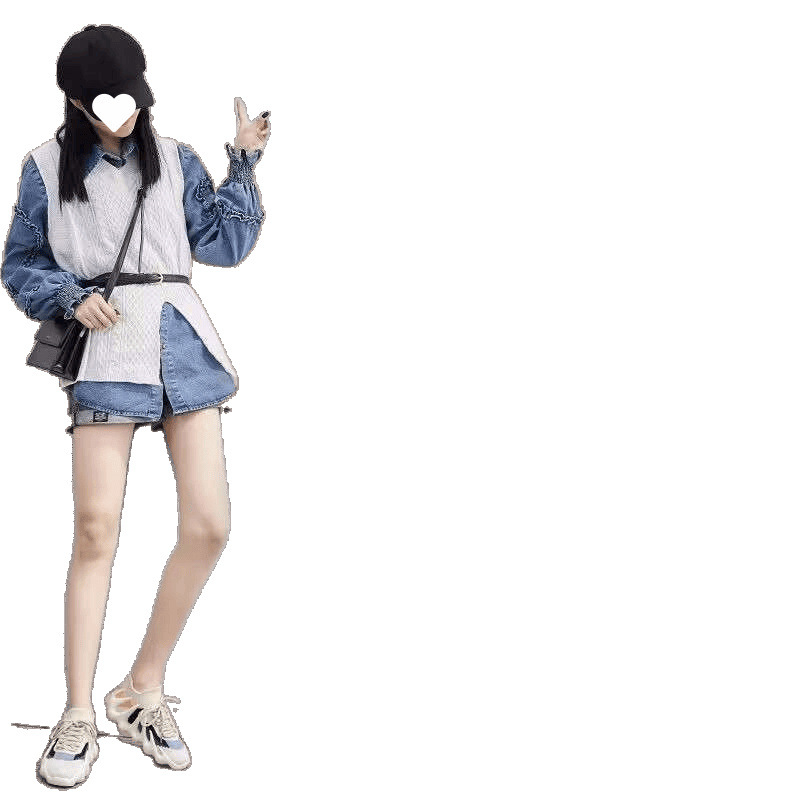 Γυναικεία ανάπνευσιμα υφασμάτινα αθλητικά παπούτσια για τρέξιμο με δερμάτινο καπάκι δακτύλου, μεσαίο ύψος, καουτσούκ σόλα, κορδόνια