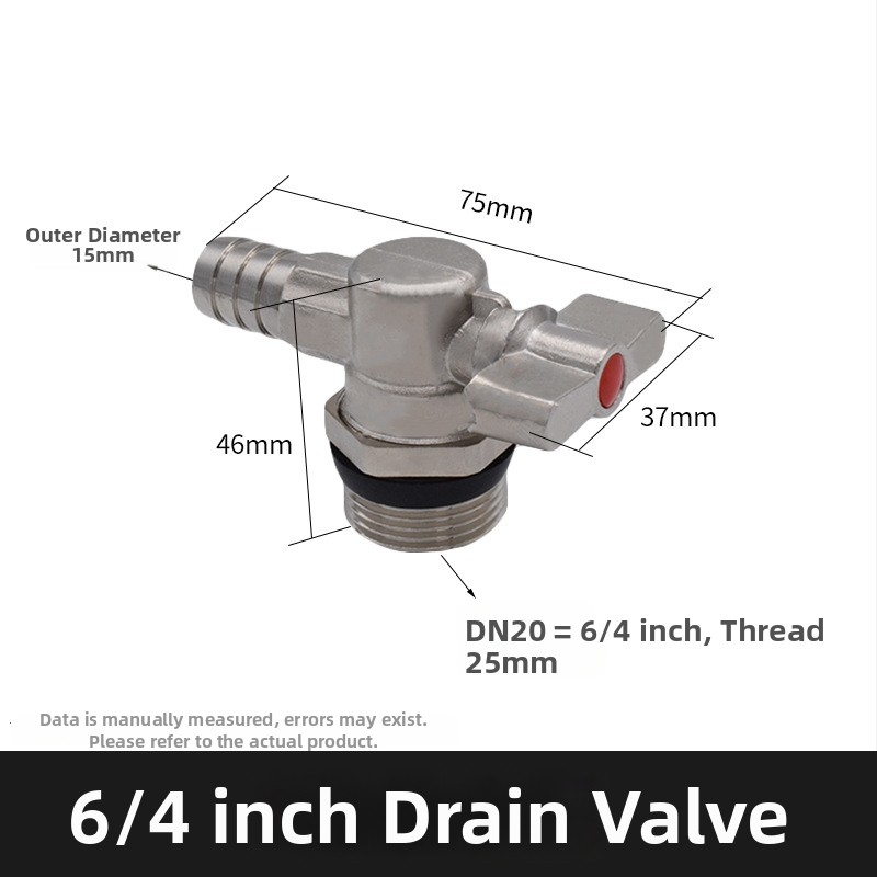 Meďový vypúšťací ventil pre geotermálne podlahové vykurovanie; celá meď; konštrukcia z meďe; určené na vypúšťanie