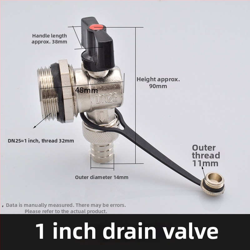 Meďový vypúšťací ventil pre geotermálne podlahové vykurovanie; celá meď; konštrukcia z meďe; určené na vypúšťanie