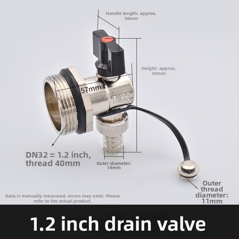 Meďový vypúšťací ventil pre geotermálne podlahové vykurovanie; celá meď; konštrukcia z meďe; určené na vypúšťanie