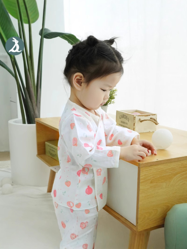 Νεογέννητο τοπ με μακριά μανίκια από γάζα βαμβακερή, 100% βαμβάκι, μαλακτωμένο ύφασμα, στρογγυλή λαιμόκοψη, καλοκαίρι