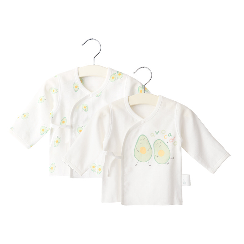 Νεογέννητο τοπ με μακριά μανίκια από γάζα βαμβακερή, 100% βαμβάκι, μαλακτωμένο ύφασμα, στρογγυλή λαιμόκοψη, καλοκαίρι